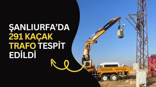 Şanlıurfa&rsquo;da 291 Ka&ccedil;ak Trafo Tespit Edildi