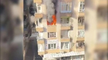Şanlıurfa'da 6 katlı binada yangın