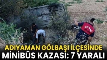 Şarampole devrilen minibüsteki 7 kişi yaralandı