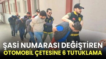 Şasi numarası değiştiren otomobil çetesine 6 tutuklama