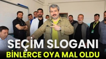 Seçim sloganı binlerce oya mal oldu