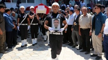 Şehit polis memuru Ramazan Kütük'ün cenazesi Hatay'da defnedildi