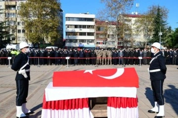 Şehit trafik polisi için tören düzenlendi