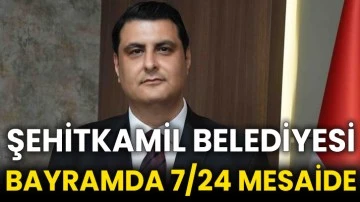 Şehitkamil Belediyesi bayramda 7/24 mesaide