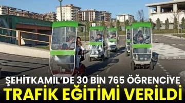 Şehitkamil&rsquo;de 30 Bin 765 &Ouml;ğrenciye Trafik Eğitimi Verildi