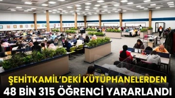 Şehitkamil&rsquo;deki k&uuml;t&uuml;phanelerden 48 bin 315 &ouml;ğrenci yararlandı