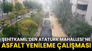 Şehitkamil’den Atatürk Mahallesi’ne Asfalt Yenileme Çalışması