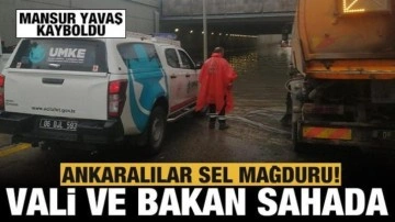 Sel mağduru Ankaralıların yardımına önce Vali sonra Bakan yetişti