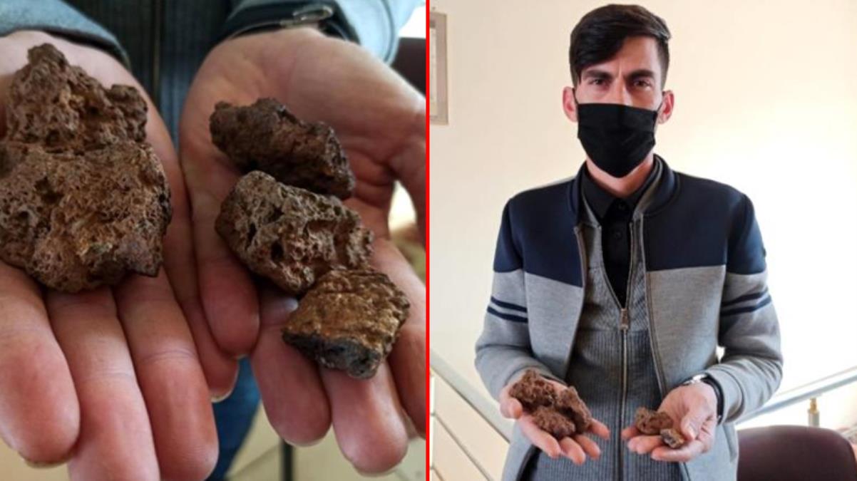 Siirt'te bir kişi, tarlasında bulduğu taşları 50 bin dolardan satışa çıkardı
