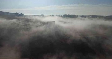 Siirt’te sis bulutu örtüsü oluştu