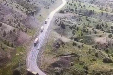 Şırnak'ta 2 şehit, 45 kişinin yaralandığı kaza anı güvenlik kamerasına yansıdı