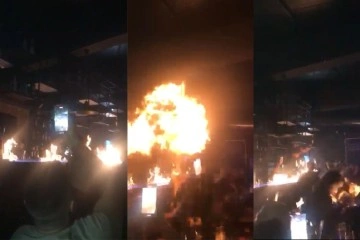 Şişli’de gece kulübünde dehşet anları kamerada: Alev alev yandılar