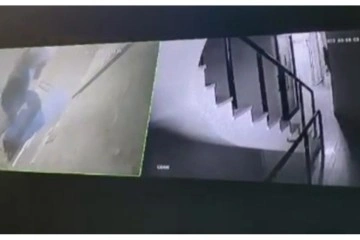 Şişli’nin göbeğinde ilginç hırsızlık: Apartmanın giriş kapısını söküp çaldı