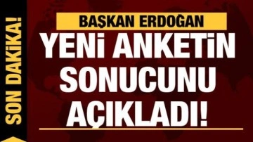 Son dakika: Cumhurbaşkanı Erdoğan masasındaki son anketin sonucunu açıkladı!