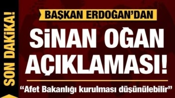 Son dakika: Cumhurbaşkanı Erdoğan'dan Sinan Oğan açıklaması!