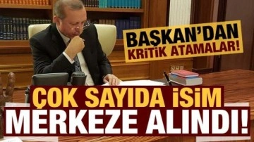 Son dakika: Erdoğan'dan kritik atamalar: Çok sayıda isim merkeze alındı!