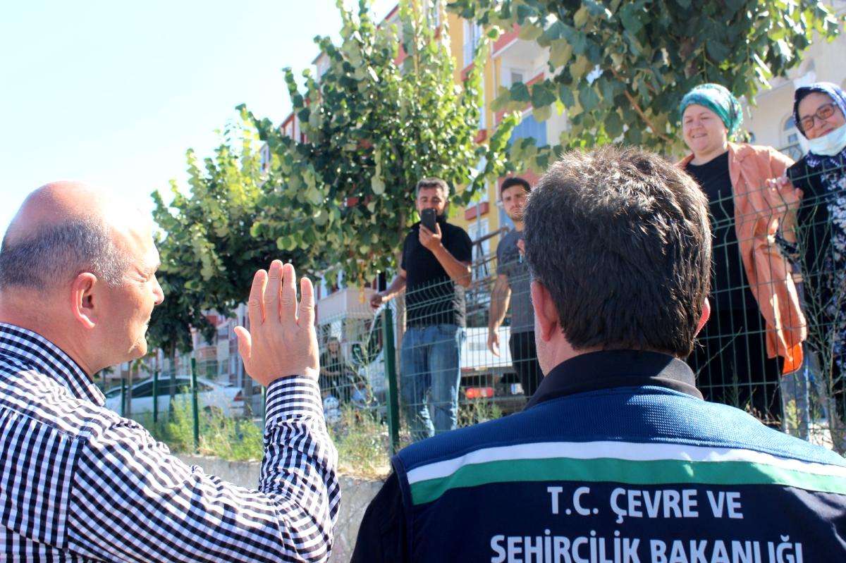 Son dakika haber: İçişleri Bakanı Soylu, afet bölgesi Türkeli'de