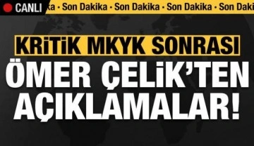Son dakika: Kritik MKYK sonrası Ömer Çelik'ten açıklamalar!
