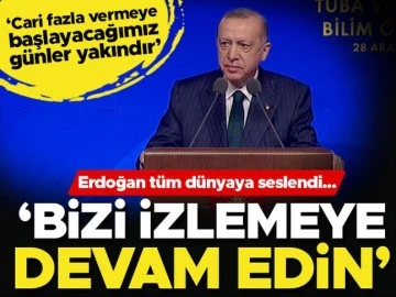 Son dakika... TÜBİTAK ve TÜBA Bilim Ödülleri Töreni... Cumhurbaşkanı Erdoğan: Tüm dünyaya seslenerek ‘Bizi izlemeye devam edin’ diyorum