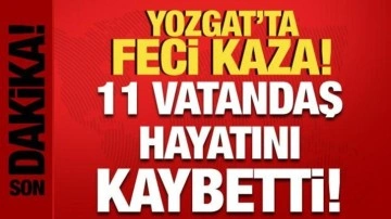 Son dakika: Yozgat'ta yolcu otobüsü şarampole yuvarlandı: 11 ölü, 16 yaralı