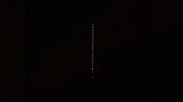 Starlink uydularının geçişi Isparta semalarında göründü