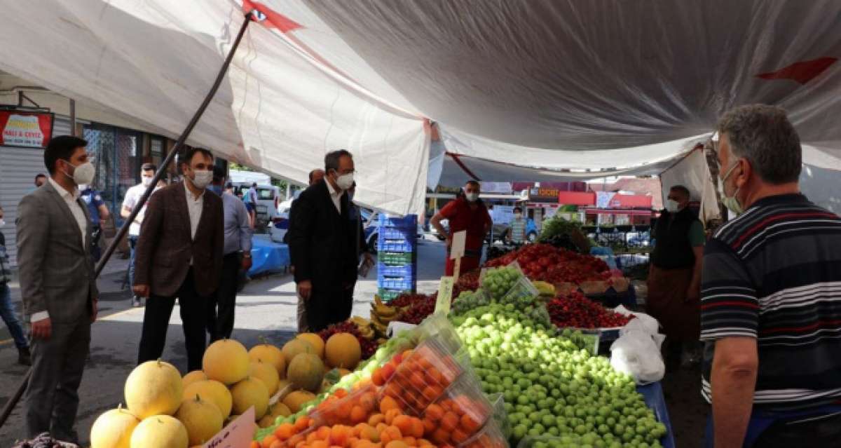 Sultanbeyli'de tam kapanma sürecinde açılan tüm semt pazarları denetleniyor