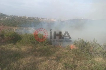 Sultangazi'de çalılık alanda korkutan yangın