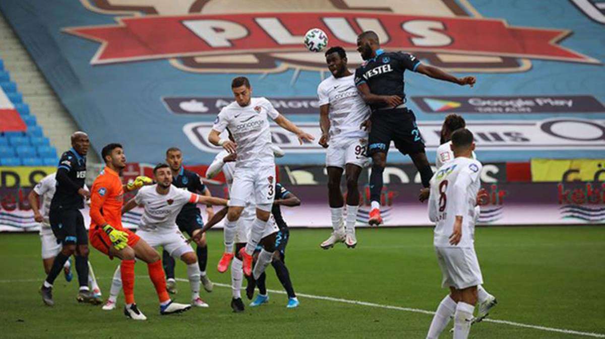 Süper Lig'in 35. haftasında Trabzonspor, sahasında Hatayspor'la 1-1 berabere kaldı