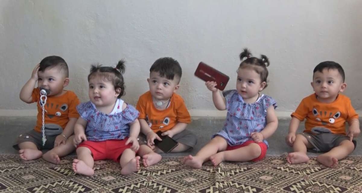 Suudi Arabistan'dan Hatay'a getirilen beşiz bebeklere mama ve bez yardımı geldi