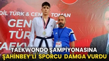 Taekwondo Şampiyonasına Şahinbey’li  Sporcu  Damga Vurdu