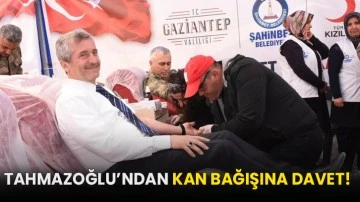 Tahmazoğlu’ndan kan bağışına davet!