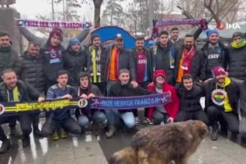 Taraftarlar Trabzon'da tek y&uuml;rek oldu