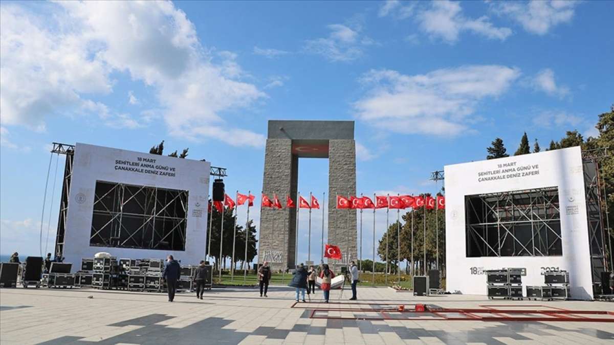 Tarihi Gelibolu Yarımadası'nda Çanakkale Deniz Zaferi'nin 106. yılı törenleri öncesi son r