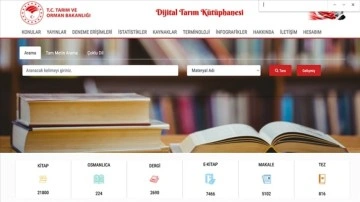 Tarım ve Orman Bakanlığının "dijital k&uuml;t&uuml;phanesi" 25 bin &uuml;yeye ulaştı