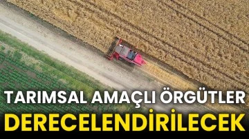Tarımsal amaçlı örgütler derecelendirilecek