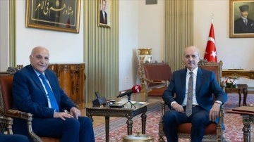 TBMM Başkanı Kurtulmuş Cazayir Dışişleri Bakanı Attaf'ı kabul etti