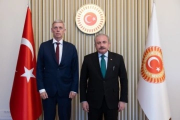 TBMM Başkanı Şentop, Norveç’in Ankara Büyükelçisi Erling Skjonsberg’i Meclis'te kabul etti