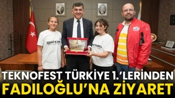 Teknofest Türkiye 1.’Lerinden Fadıloğlu’na Ziyaret