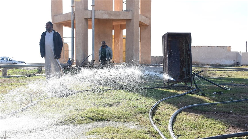Tel Abyad'da Türkiye'nin desteğiyle 35 köyün su sorunu giderildi