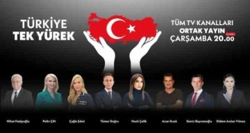 Televizyon kanallarından depremzedeler için ortak yayın: “Türkiye Tek Yürek”