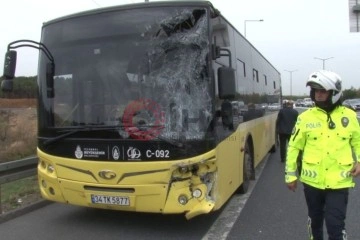 TEM'de servis aracı İETT otobüsü ile çarpıştı: 7 yaralı