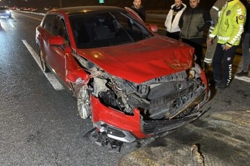 TEM&rsquo;de zincirleme trafik kazası: 1 yaralı