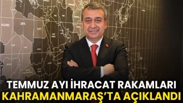 Temmuz Ayı İhracat Rakamları Kahramanmaraş’ta Açıklandı