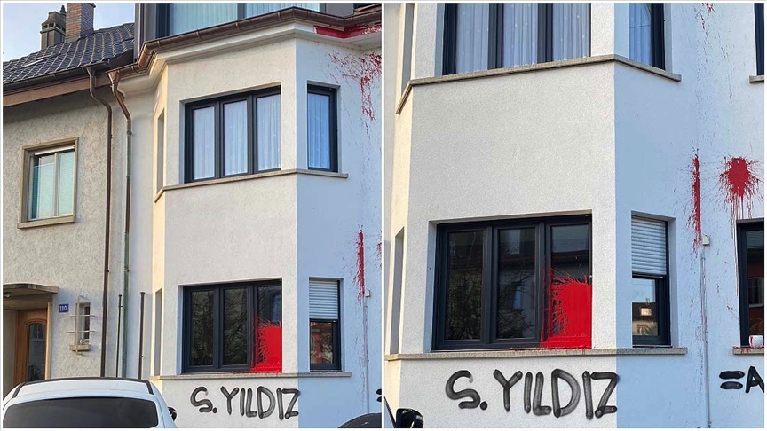 Terör örgütü yandaşlarından İsviçre Türk Toplumu Başkanı Şeref Yıldız'ın evine saldırı
