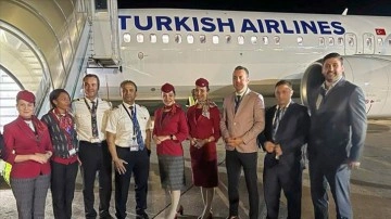 THY'nin Lusaka u&ccedil;uşları yeniden başladı