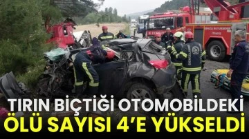 Tırın biçtiği otomobildeki ölü sayısı 4’e yükseldi