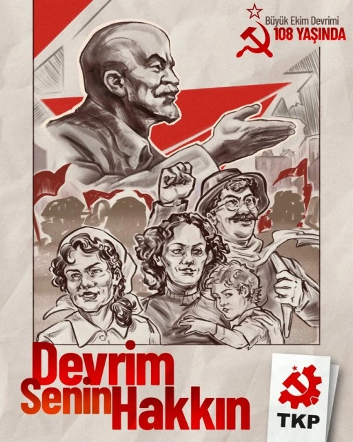 TKP'den Ekim Devrimi'nin yıldönümünde açıklama: Devrim hakkımız, ona mutlaka ulaşacağız