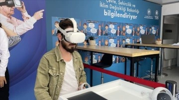TOKİ konutları sanal gerçeklik gözlüğüyle İstanbul'da vatandaşlara gösterildi