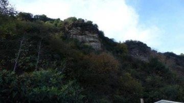Trabzon'da bir köy korku içerisinde! 60 tonluk tehlike