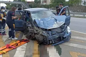 Trabzon'da meydana gelen kazada 1 kişi öldü, 3 kişi yaralandı